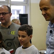 Children from Poland and Lithuania were setting a Guinness record