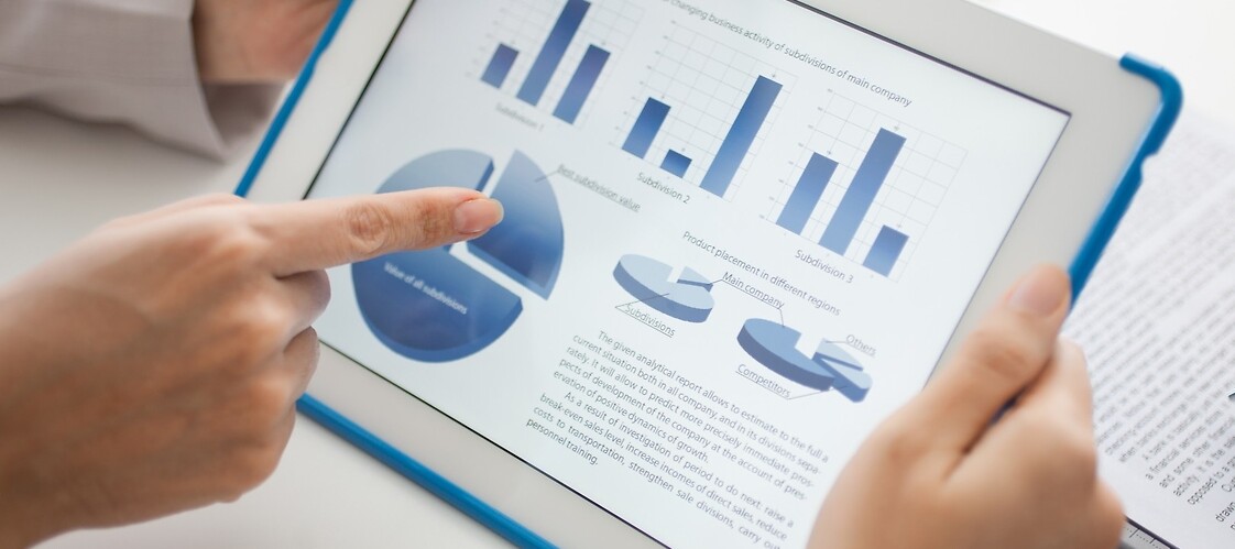 Charts on the tablet