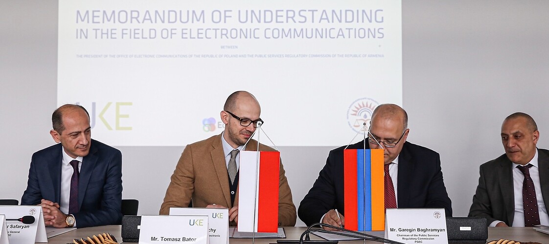 Signing of the Memorandum of Understanding with the NRA from Armenia (PSRC)