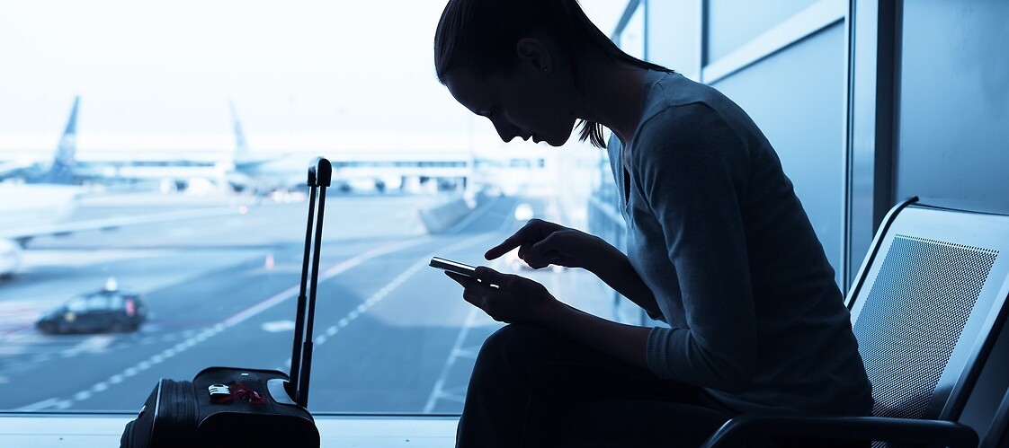 Businesswoman in airport