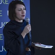 Lidia Stępińska-Ustasiak, prowadząca debatę