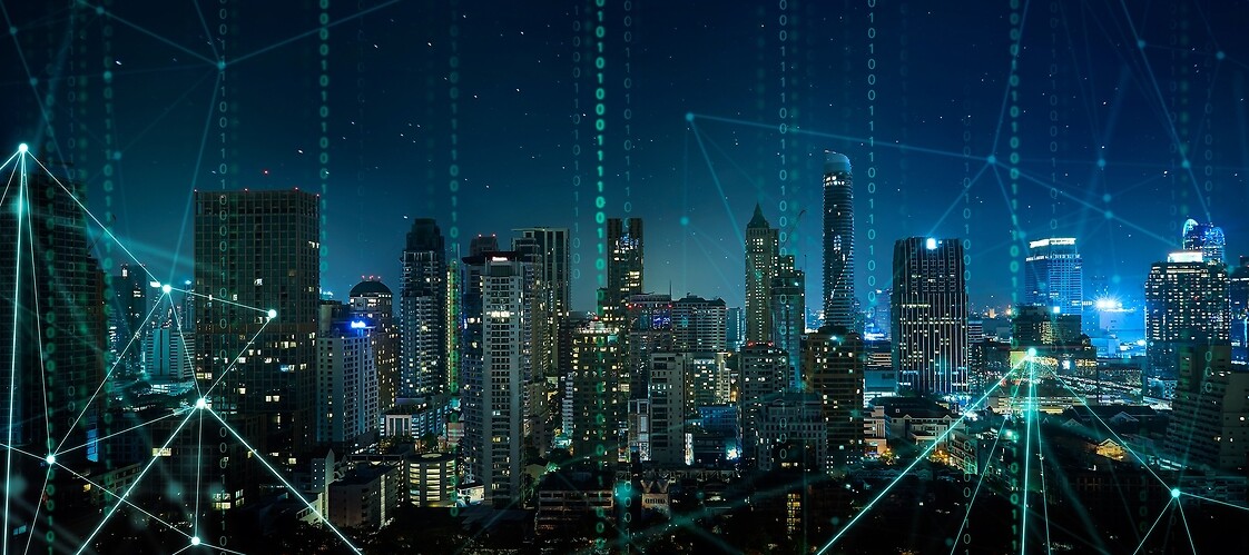 Panorama miasta - smart city